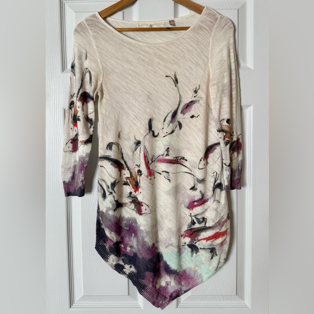 Anthropologie Knitted & Knotted Morning Walk Sweater